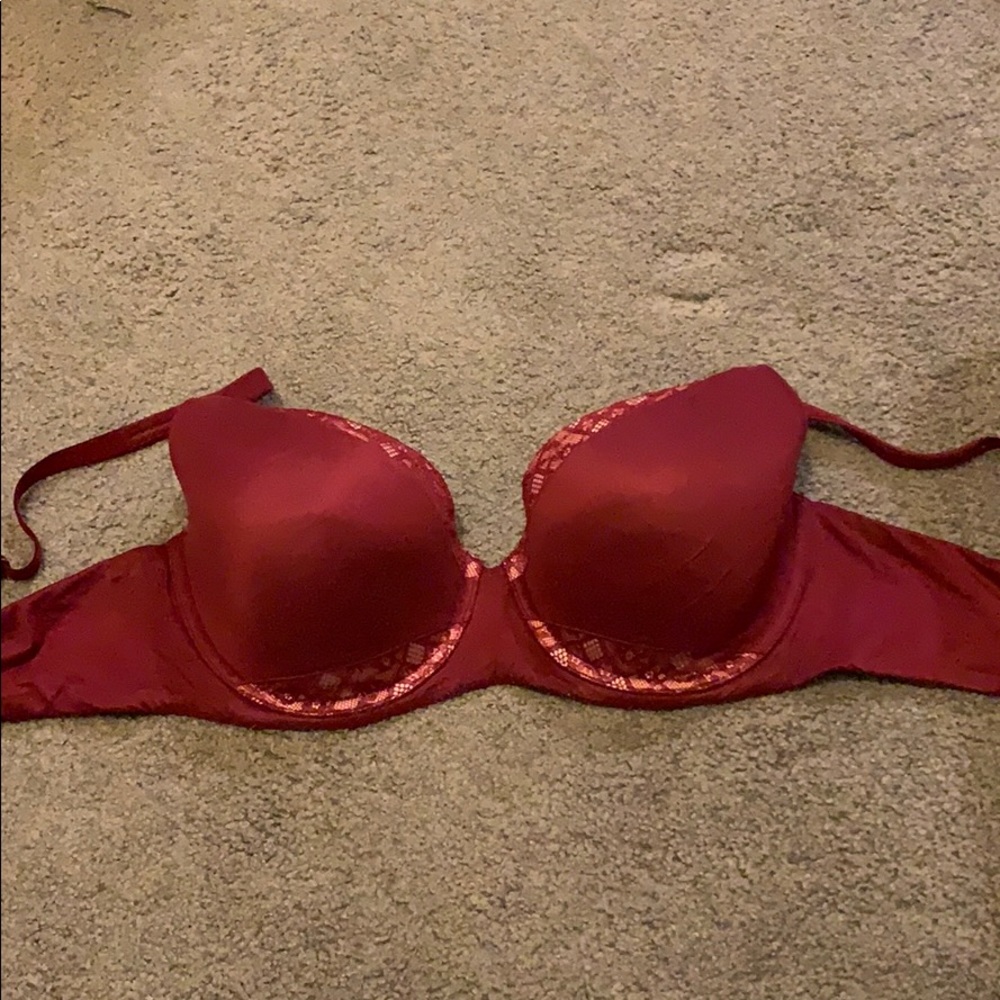 Victoria’s Secret dark red bra